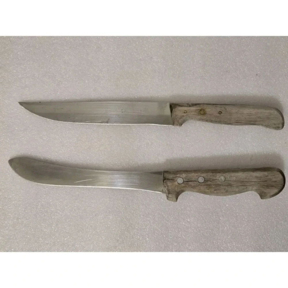 Eilfix Solingen‎ Germany Lot Of 2 Kitchen Knives Original Berufsmesser Butcher